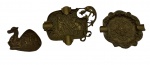 Lote contendo: diversos cinzeiro em bronze.