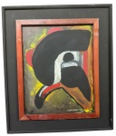 LULA CARDOSO - oleo s/ madeira, medindo; 23 cm x 28 cm e 35 cm x 41 cm