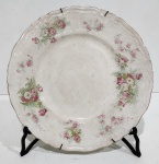 antigo prato de coleção em porcelana inglesa Jhon maddock & sons com decoração floral. Medindo 23 cm