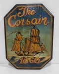Sem Assinatura - O.S.P. - Caravela the corsain 1860 - medindo 29.5 x 22 cm c/ moldura