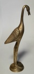 Escultura em Bronze na forma de Garça.Med  Altura  19,5 cm