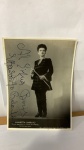 FOTOGRAFIA ASSINADA, ELISABETTA BARBATTO ANTORA DE ÓPERA MEDIDAS 14X10 CM. DEDICATÓRIA A BORIS FEIGHELSTEIN