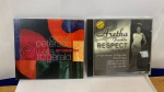 CD  DOIS CDs ARETHA FRANKLIN OSCAR PETERSON   . ÓTIMO ESTADO