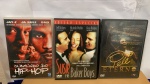3 DVDs: PELÉ ETERNO E  OUTROS   *  EM  BOM  ESTADO