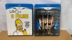 2 DVDs:  WOLVERINE, OS SIMPSONS   *  EM  BOM  ESTADO GERAL