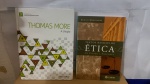 DOIS LIVROS: TEXTOS BÁSICOS DE ÉTICA, THOMAS MORE A UTOPIA   *  MIOLO ÍNTEGRO , CAPA COM DESGASTES