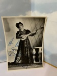 FOTOGRAFIA ASSINADA, 15X10. ELENA NICOLAI - -Stoyanka Savova Nikolova, mais conhecida pelo seu nome artístico Elena Nicolai, foi uma mezzo-soprano de ópera búlgara.