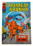 HQ - Revista em Quadrinhos: O HOMEM ARANHA, nº 27, 1ª Série, datada de junho de 1971, Editora EBAL. Título de capa: "Rino em Fúria".