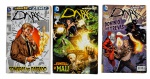 DC - DARK (03): nºs 0, 2 e 3, datados de julho de 2013, agosto e setembro de 2012, respectivamente. Editora Panini Comics. Títulos de capa: "Sombras do Passado", "Zatanna... e Constantine... contra o Mal!" e "Contra o Domínio das Trevas". A capa do número zero apresenta um rasgo. Miolo íntegro.