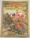 HQ - Revista em Quadrinhos - TARZAN: "Massacre dos Inocentes", edição única, ano 1980, Ed. Ebal / Edgar Rice Burroughs, com 48 páginas. Capa com dano na parte inferior, miolo íntegro.