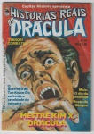 HQ - História em Quadrinhos - Capitão Mistério Apresenta: Histórias Reais de DRÁCULA, nº 15, ano 1989, Ed. Bloch, com 50 páginas. Títulos de capa: "Terror! Combate!", "O guerreiro do Tae Kwon-Do", "Mestre Kim X", "Mais: O dia do pesadelo", "Rosas de Sangue".