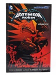DC - BATMAN & ROBIN - "Réquiem". Autores: Peter J. Tomasi, Patrick Gleason e Mick Gray. Série Os Novos 52!. Editora Panini Books, com 180 páginas. Capa dura. Dimensões: 17,5 x 26,5 cm. *** Atenção: Exemplar em perfeito estado de conservação, nunca manuseado, lacrado no plástico original da editora, o que nos impossibilitou de fotografar as páginas internas.