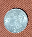 Moeda americana de 1 Dólar de prata - Morgan Silver Dollar 1921, soberba. Med.: 4cm, peso 26g.