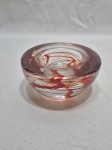 Lindo enfeite tipo bowl em vidro murano com pintura interna. Medindo 11cm x 5cm de altura.