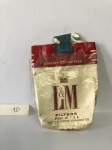 Carteira de cigarro L&M FILTERS. MADE IN U.S.A. LIGETT & MYERS TOBACCO CO.