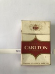 Carteira de cigarro CARLTON FILTRO DE LUXO. COMPANHIA DE CIGARROS SOUZA CRUZ. Fábrica: Rua Conde do Bonfim 1181