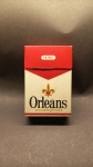 Carteira de cigarro ORLEANS. Fábrica de Cigarros Florida S.A. Rua Dr. Costa Valente, 173 Telefone 93-0541 - São Paulo