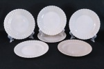 COLOREX- Seis (06) pratos rasos. Med. 23 cm diâmetro.