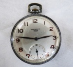 OMEGA WATCH TISSOT-  Relógio de bolso Omega Tissot. Caixa em aço med. 4,5 cm. Sem funcionamento aparente.