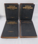 Lote contendo Coleção Lello Universal - Luso Brasileiro - em quatro(4) volumes de A a Z, Livraria Chardon - Pôrto - Capa Dura em Relevo. Páginas amareladas, um volume (04) com lombada colada. Vendido no estado.
