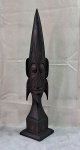 BALI- Escultura Tribal Toraja em madeira entalhada e ebanizada. Med. 51 cm altura.