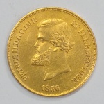 MOEDA DE OURO DO IMPERIO BRASILEIRO - 10000 RÉIS - *1856) - REINADO DE DOM PEDRO II - O.646 - 8.9G
