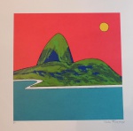 CARLOS FURTADO, Paisagem - Serigrafia - Medidas 35x30cm - A.C.I.D - Sem moldura - GRAVURA ORIGINAL ASSINADA