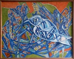 ENNIO ANGELO, Composição - Acrílica sobre tela - 67x88  cm - ACID 2012