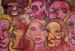 CONSTANTINO, Caras e bocas - Acrilica sobre tela - 80x120 cm - ACID e VERSO 78