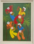 ILZE DA SILVA - Músicos - Óleo sobre tela - 40x30 cm - ACID