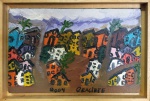 GRACIETE,  Vila das Palmas - Oleo sobre tela - 15x24 cm - ACID e VERSO 2004