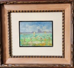 MANOEL SANTHIAGO, Paisagem - Oleo sobre placa - 15x20 cm - ACIE