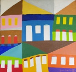 CIPRIANO DE SOUZA, Composição - Óleo sobre tela - 100x100 cm - ACID