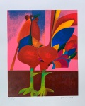 ALDEMIR MARTINS, Galo - Gravura póstuma - 60x50 cm - ACID