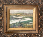 OSCAR PEREIRA DA SILVA, Paisagem - Oleo sobre tela - 27x32 cm - ACID