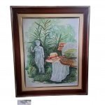 W. BERNER, Aquarela sobre cartão acie datado 2024- Walter Leonardo BERNER, artista auto ditada,  com obras expostas no Brasil e exterior e premiações internacionais, nascido 1944 Petrópolis,  64 x 54 cm.