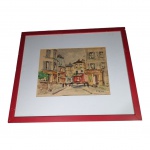 R.PEYNE - Eduard R. Peyne, Gravura acid, Artista Britânico, 1906 a 1991, moldura apresenta lascados, 50 x 42 cm.