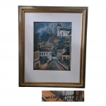 WILDE LACERDA - Ouro Preto acid e datado 1974, parece ser OST mas está emoldurado por isto não garantimos, Wilde Damaso Lacerda,  foi aluno de Guignard, Belo Horizonte - MG -1929 a 1996, 48 x 58 cm.