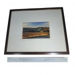 Gravura emoldurada intitulada, assinada e datada, Toscana, 2006, assinatura indecifrável, 31 x 25 cm.