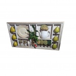 EVANDRO JR - Quadro eclético marca deste artista nordestino radicado em Petrópolis, 87 x 48 cm.