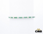Pulseira RIVIERA Ouro Branco 18K com 38 Esmeraldas de 12 Pontos cada (4,56 Cts) e 18 Diamantes de 12