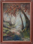 SUZANA LEVY (Rio 1937 / idem 2023) - Obra em óleo sobre tela "paisagem", assinada no canto inferior esquerdo. Proteção de moldura de madeira. Mede 46 x 33cm.