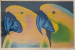 CLAUDIO TOZZI (1944) - Gravura, numerada 57 de 100, assinada no canto inferior direito, proteção de paspatur, vidro transparente, e moldura de madeira laqueada de branco. Medida da obra 40cm x 62cm, medida total 64cm x 1m.