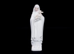 Santa Terezinha - Imagem sacra em porcelana vitrificada e policromada med. 30x7x6 cm.