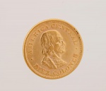 Numismática - Colecionismo - Moeda de ouro - República de Costa Rica - datada de 1899 - 10 Colones - med. 2 cm de diâmetro - peso aproximado - 7,8 gr - ESTE LOTE SOMENTE PODERÁ SER RETIRADO COM AGENDAMENTO PRÉVIO DE 48H DE ANTECEDÊNCIA, MEDIANTE CONFIRMAÇÃO DO PAGAMENTO, POIS NÃO ENCONTRAM-SE NO LOCAL DE REALIZAÇÃO DO LEILÃO