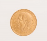 Numismática - Colecionismo - Moeda de ouro 22 K  - México - datada de 1945 - 2. 1/2 pesos - med. 1,5 cm de diâmetro - peso aproximado - 2.1 gr - ESTE LOTE SOMENTE PODERÁ SER RETIRADO COM AGENDAMENTO PRÉVIO DE 48H DE ANTECEDÊNCIA, MEDIANTE CONFIRMAÇÃO DO PAGAMENTO, POIS NÃO ENCONTRAM-SE NO LOCAL DE REALIZAÇÃO DO LEILÃO