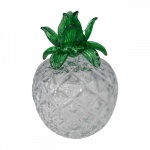 Grande e elegante abacaxi em vidro de Murano . Medida 17 cm de altura.
