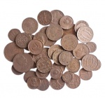 Lote com 50 ( cinquenta) moedas antigas brasileiras.