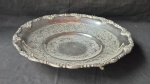 Centro de mesa em metal espessurado a prata 8 cm de altura por 35 cm de diametro