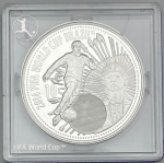 Moeda das Ilhas Cook - 10 Dolares 2012  Prata 0.925 - 20.0g - 38.6mm - Proof - Coleção Copa do Mundo FIFA Brasil 2014 - Na capsula Original de Acrilico - Rara - Emissão 10.000 unidades